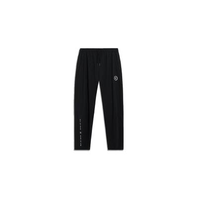 Wade Series Logo Print Sun Protection Cooling Straight-Leg Knit Sports Pants Men Bottoms Black AKYT231-1