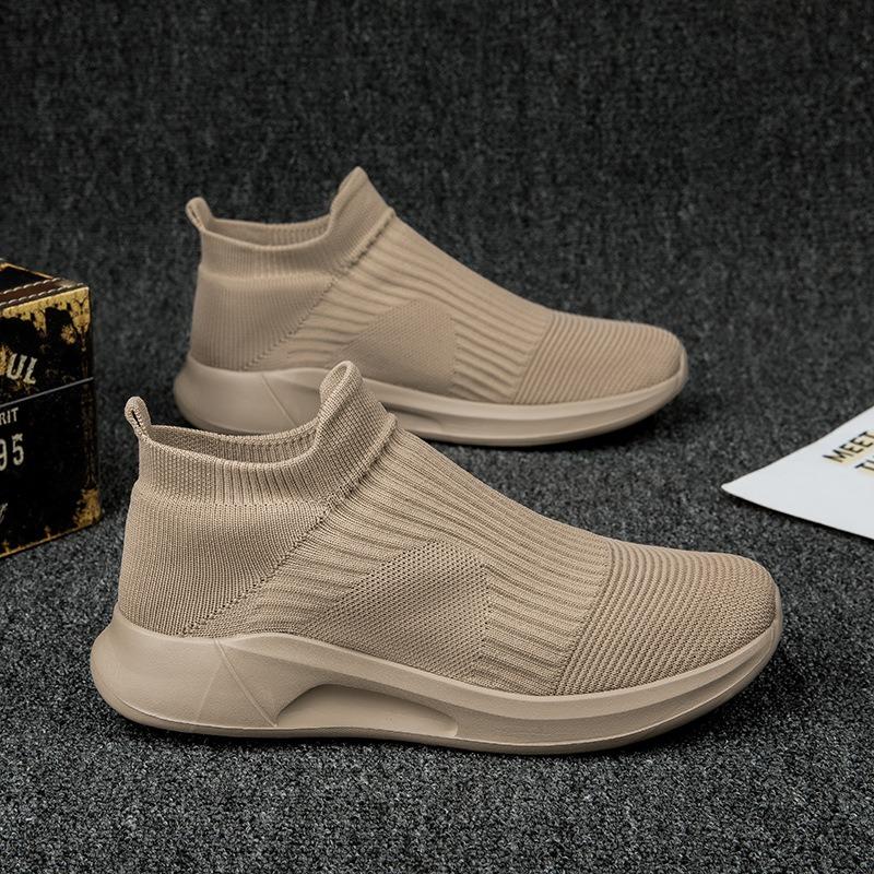 Men Casual Canvas Shoes Breathable Comfortable Outdoor Slip on Walking Sneakers Mens Loafers Driving Shoes Size39-46Flats Male