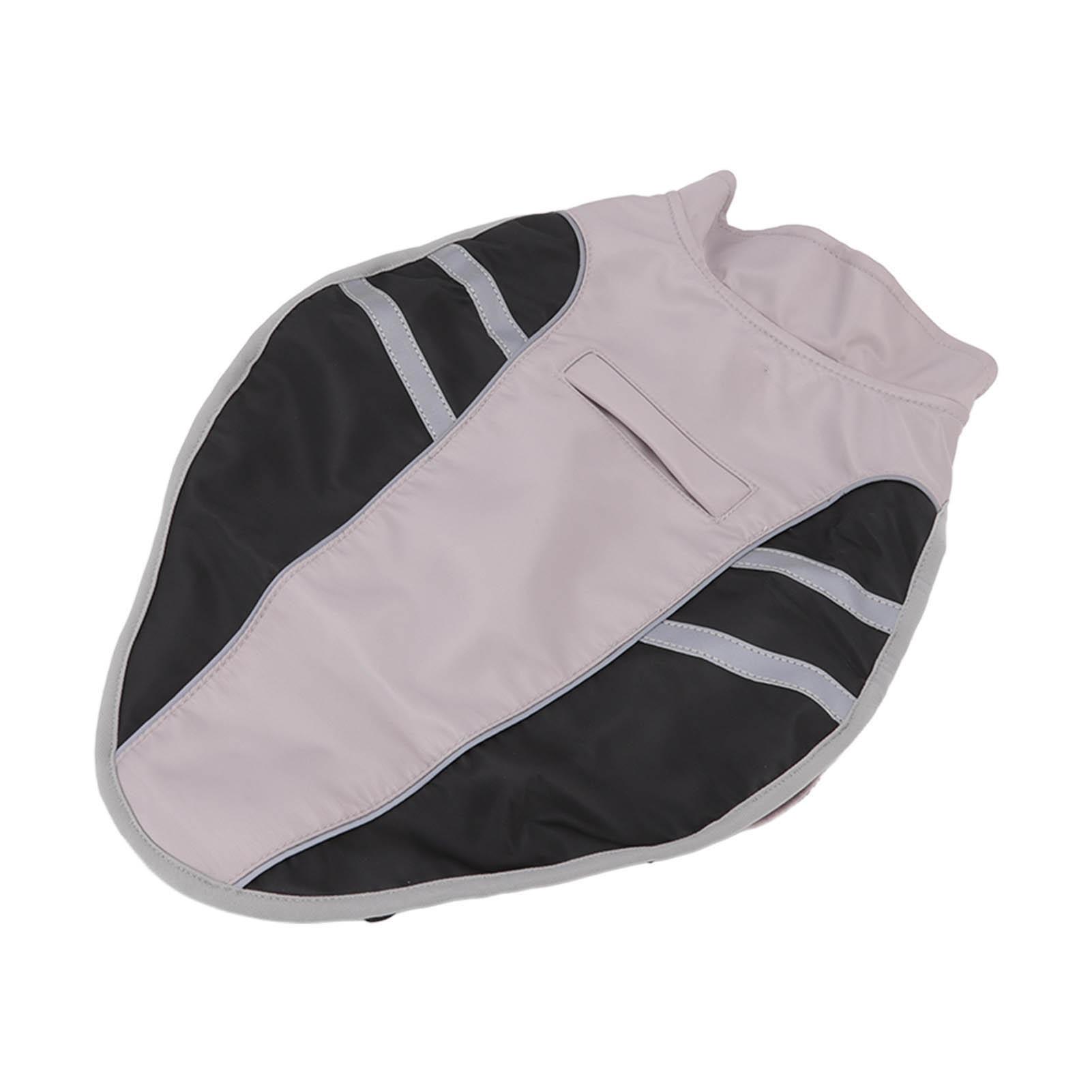 

Dog Raincoat Adjustable Dog Waterproof Rain Jacket with Reflective Strips for Outdoor Activities Dark Grey M