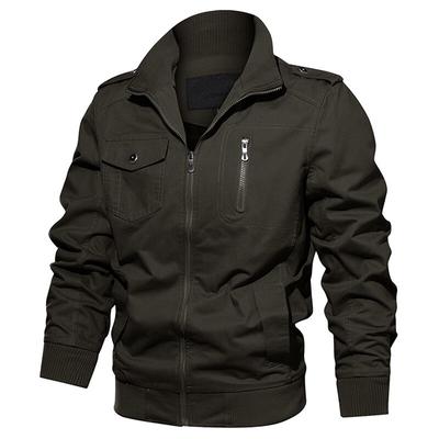 Vojenská taktická bunda Muži Bavlna Ležérní Slim Bomber Coat