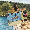 Pinguino Cartone Animato Pingu Asciugamano Yoga Palestra Yoga Palestra Leggero Portatile per Nuoto Spiaggia Viaggio Accessori Sportivi A Prova di Sabbia