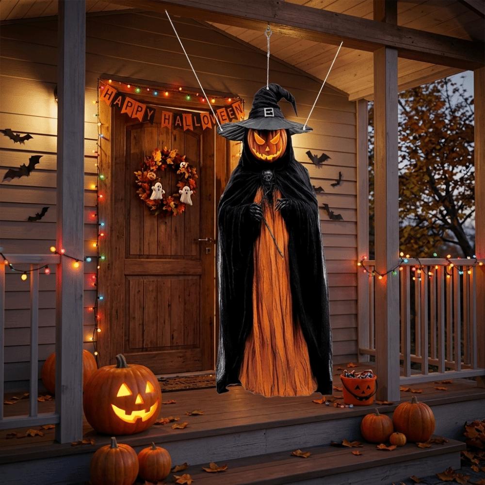 Irregularly Halloween Eaves Decorative Banners Clear Printing Spooky Atmosphere Banner Party