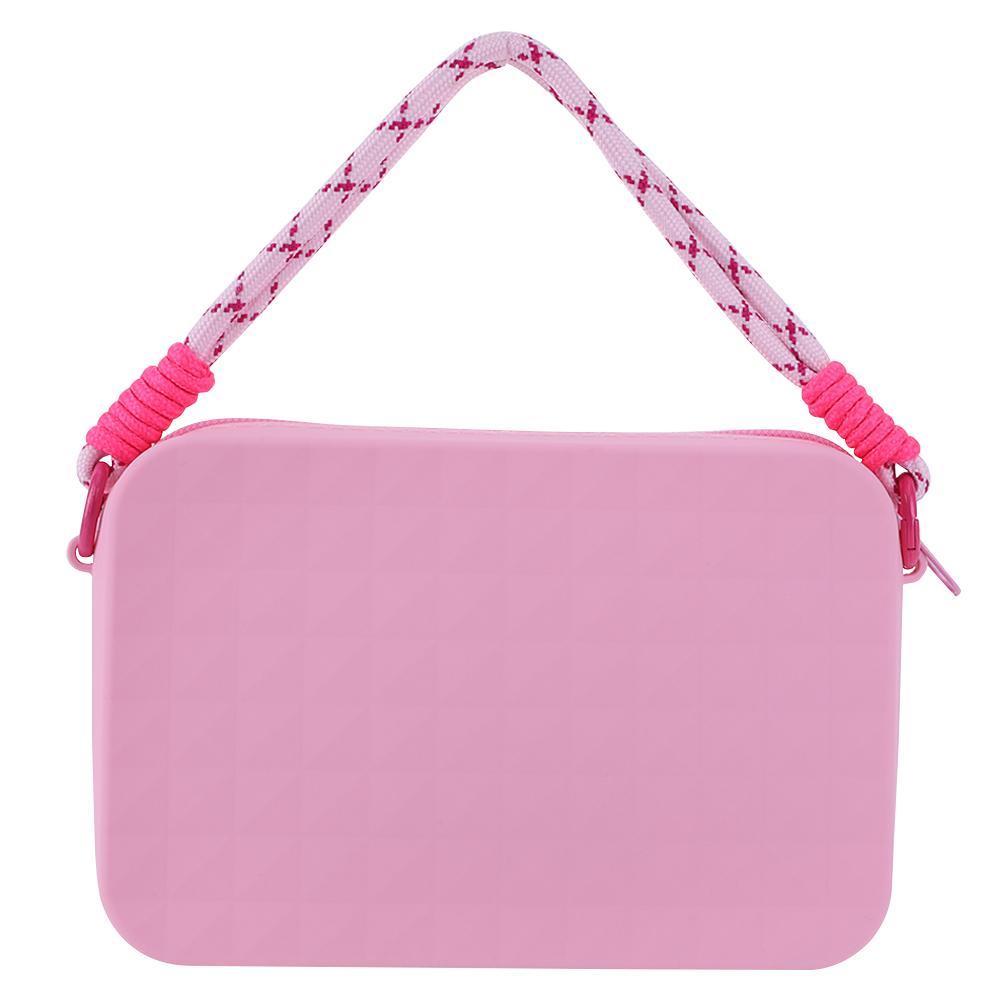 Silicone Storage Pouch Universal Phone Pouch with Lanyard Zipper Wallet Large Capacity for Bogg Tote Bag