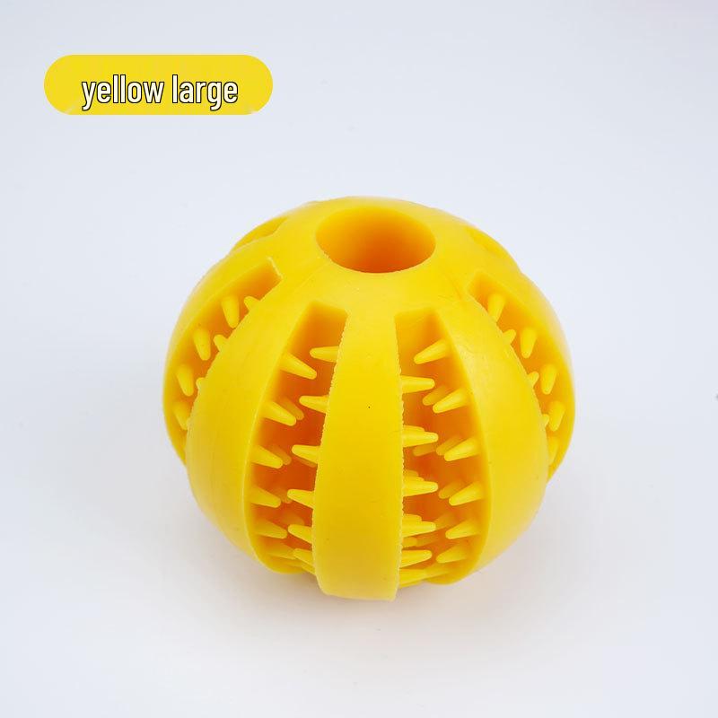 

Мяч для моляров с дозатором корма для собак - Резиновая игрушка, устойчивая к укусам, для золотистых ретриверов и щенков