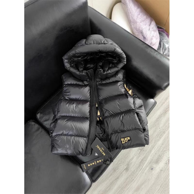 Vestă de Îmbrăcăminte pentru Copii de Înaltă Calitate pentru Băieți și Fete Jachetă pentru Copii din Catifea Neagră Aurie cu Glugă Îngroșată Rezistentă la Frig Palton pentru Bebeluși Top Catifea Mătase Pană