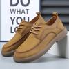 2025 Spring and Summer New Men's Shoes Breathable Retro British Style Leather Shoes Men's Comfortable Trend Versatile Casual Shoes