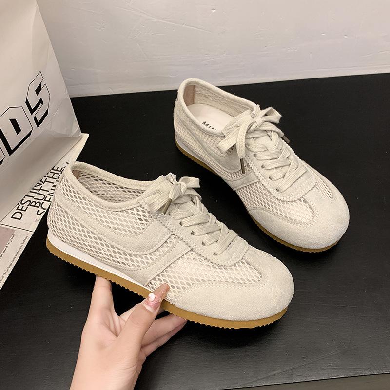 2025 summer new mesh breathable sports shoes flat-bottomed sports and leisure shoes light and versatile
