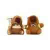 Plush Capybara Cartoon Toy Animal Pattern Bee Hanging Doll Decorations Keychain