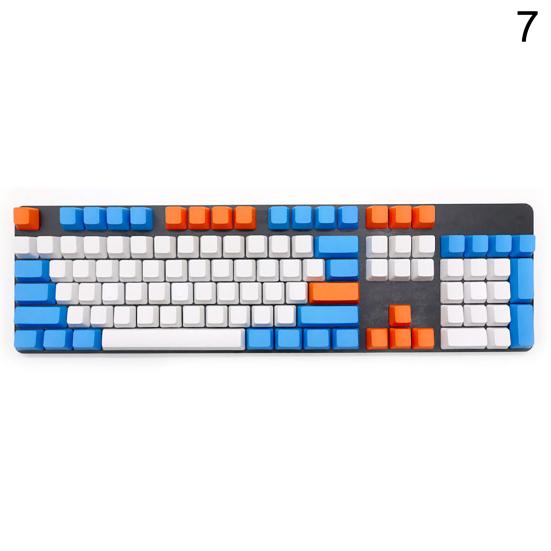 108 ks PBT neprůhledných krytek kláves Náhradní bez písmen pro mechanickou klávesnici
