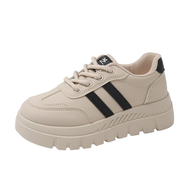 

2025 весна маленькие белые туфли новая корейская версия ins студентки платформа увеличение высоты спортивные кеды модные повседневные уличные 35