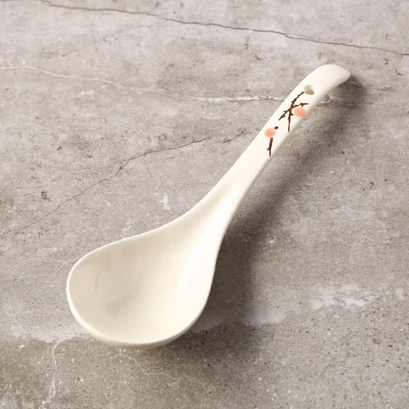 Drui en Underglaze Snowflake Ceramic Serving Spoon