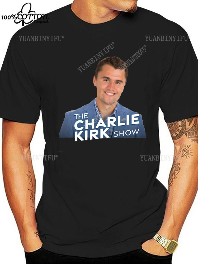 Heißer Stil Lässig FREEDOM Charlie Kirk Bedrucktes T-Shirt Locker 100% Baumwolle Freizeit Unisex Shirt Heißes Produkt S-6XL