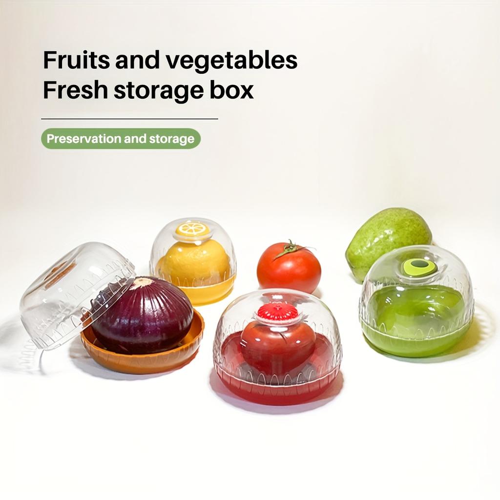 Vegetable Fruits Crisper Containers Household Airtight Fruit Bowal Portable Tomato Avocado Fresh Storage Food-Grade Fruit Box