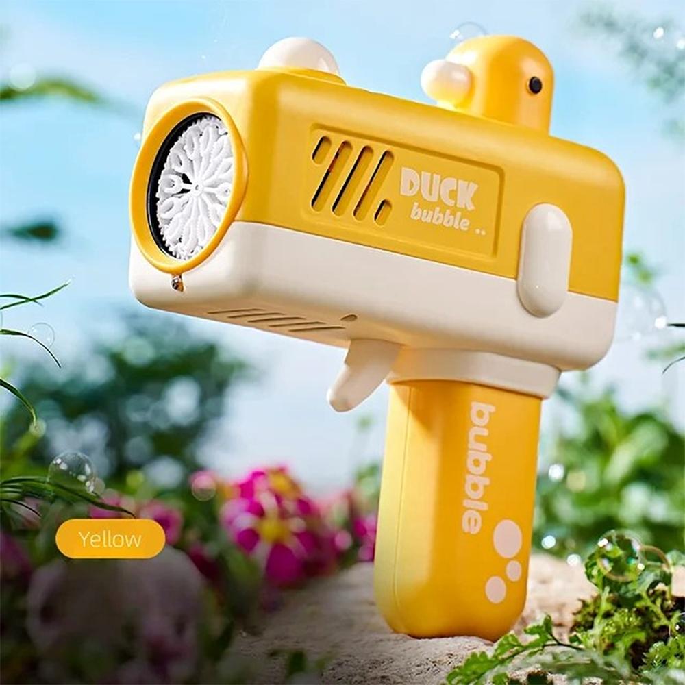 Cartoon Automatic Electric Bubble Gun Machine Soap Bubbles Magic Bubble for Bathroom Summer Outdoor Toys Birthday Day Gifts