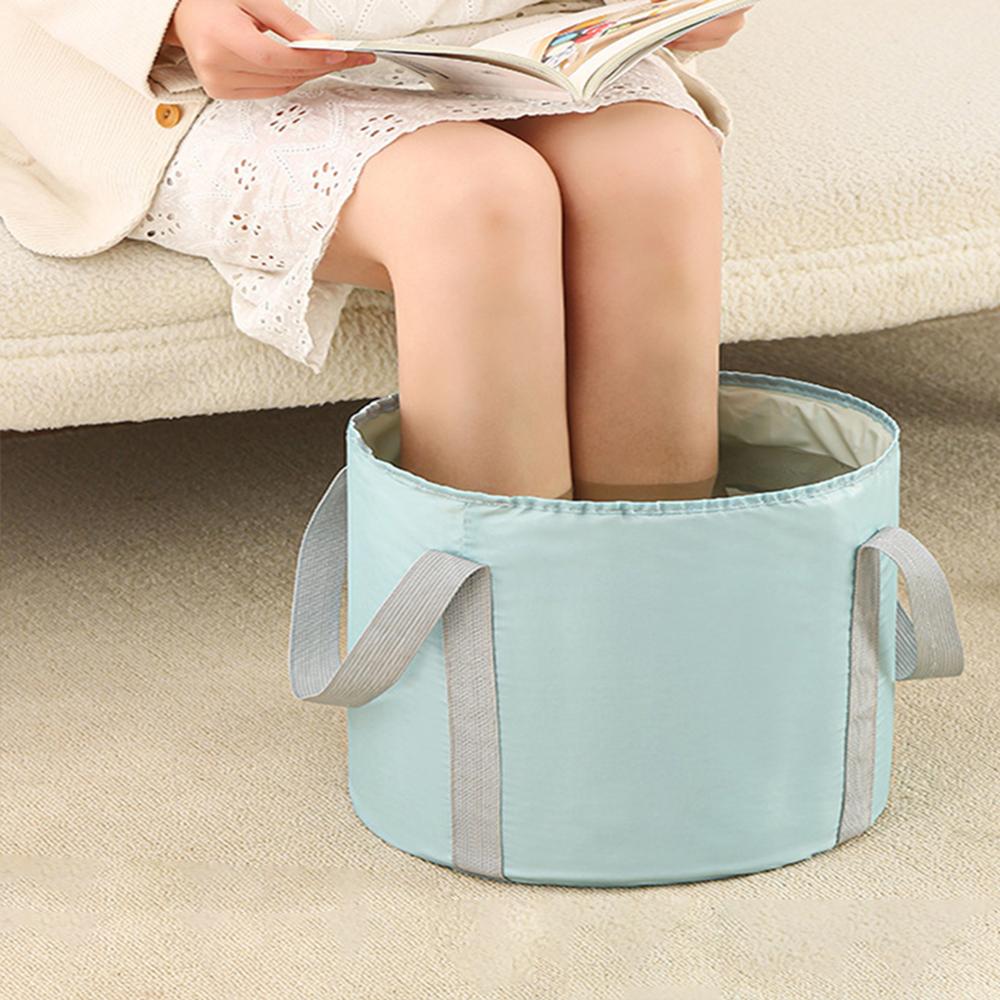 

AOTU Thermal Insulation Aluminum Foil Foot Bath Basin Home Foot Soaking Bucket for Travel,Size: S Pink