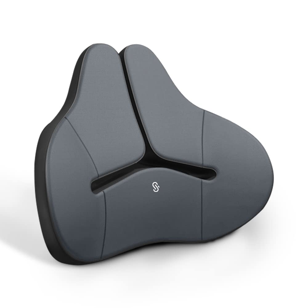 Meikaso Lumbar Support Car Fashionable Upgraded Waist Cushion for Comfortable Back Memory Foam Breathable Ergonomic Lumbar Support for Car and Office
