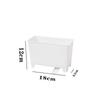 White Plastic Kitchen Sink Food Waste Collector Self Drain Spout Easy Clean For Home Kitchen Use