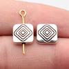 Geometric Small-Hole Spacer Beads Mini Antique Bronze Zinc Alloy Jewelry Making Fix Bead Position Style Bead Spacers