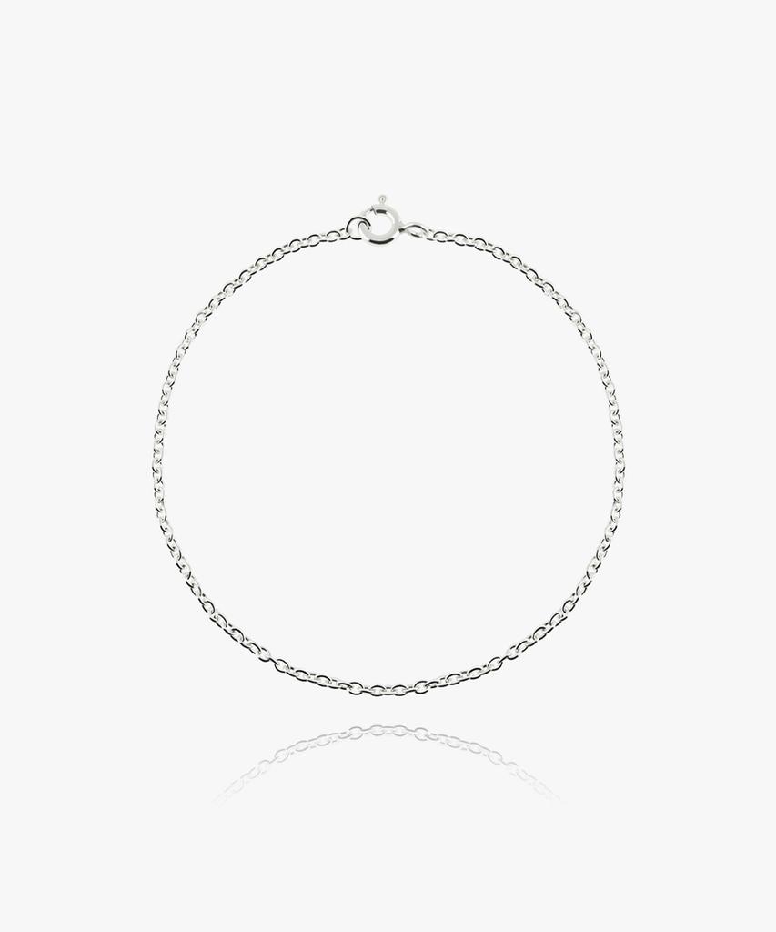 Helene Jewelry Silver 925 Gingham Chain Silver Bracelet