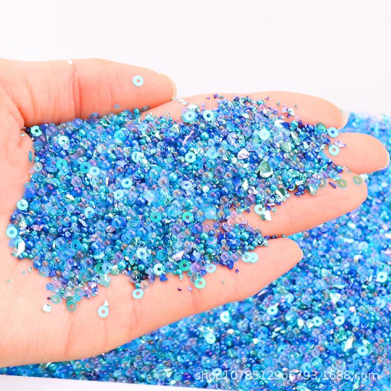 Irregular Glass Pebbles 0.8-4mm for DIY, Slime, and Nail Art