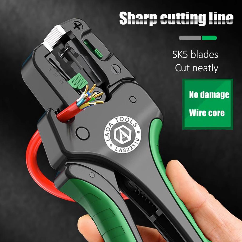 Multifunktionale Schnelle Vollautomatische Abisolierzange Kabelschneider Kneifzange Einstellbare Elektrikerzange