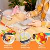 112 Blatt Orange Seidenpapier Herbstfarbenes Seidenpapier Großpackung Geschenkpapier für DIY Bastelarbeiten Partygeschenk