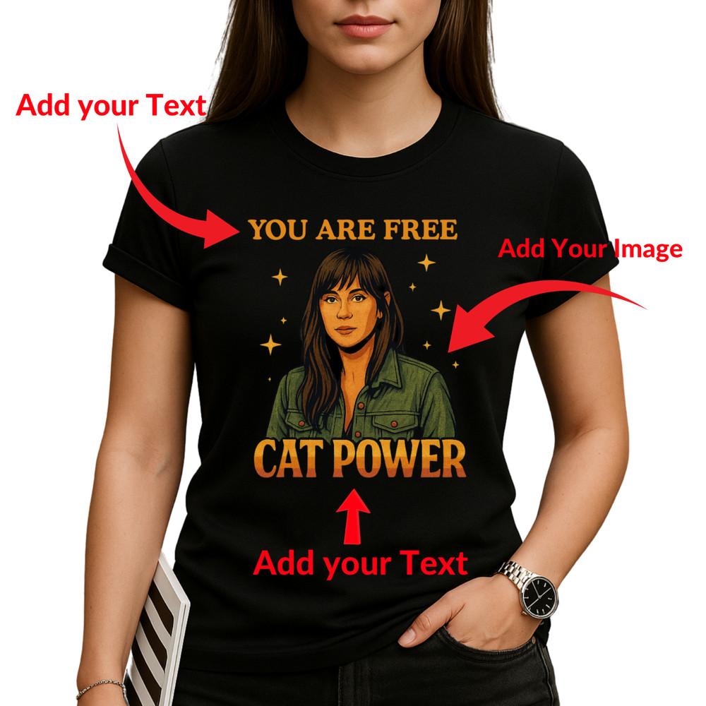 Personalised Any Picture Image Text T Shirt, Custom Text Shirt, Front or Back