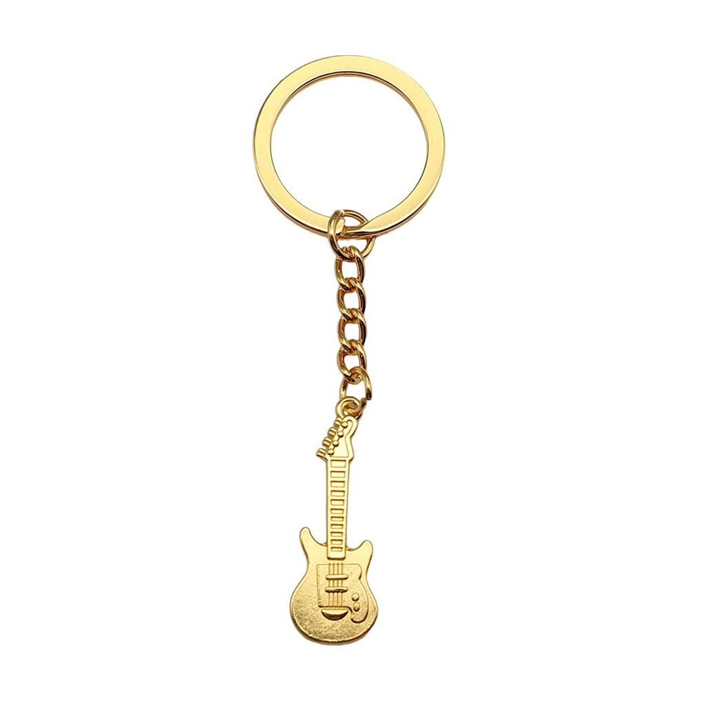 Electric Guitar Keychain Music Charm Graduation Memento Key Ring 28mm