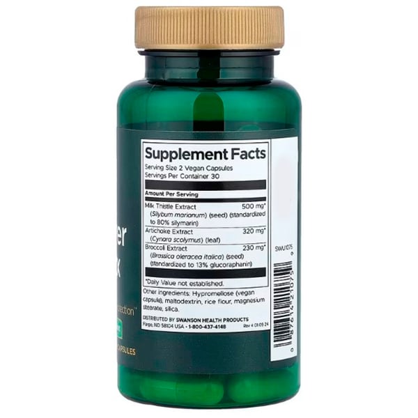 Fegato sano e disintossicazione, Pure Liver & Detox, Swanson 60 capsule vegetali (71280017)