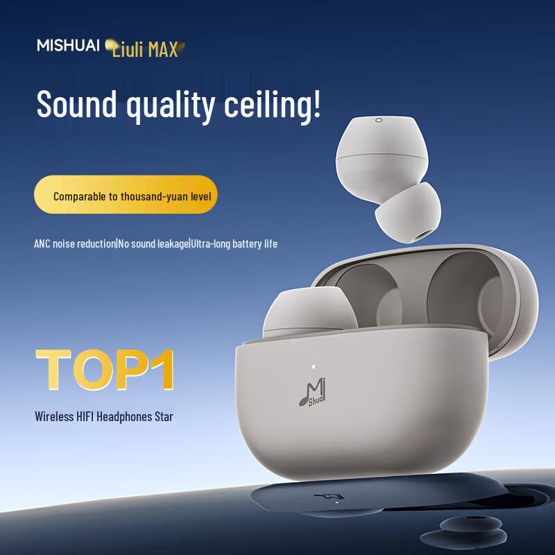 

Mishua Liuli MAX Wireless Bluetooth In-Ear Active Noise Cancelling Earbuds