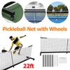 22Ft Aluminum Tube Pickleball Net Portable Folding Pickleball Net Professional Pickle Ball Game Net Stand for Courts Indoor Gym