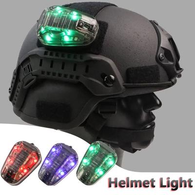 Waterproof Helmet Flashing Light Multi-Color Helmet Flashlight Safety Helmet IR Lamp  Hiking