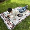 Bohemian Carpet Picnic Mat Outdoor Mat Camping Supplies Picnic Cloth Equipment Moisture-proof Mat Ins Ethnic Style