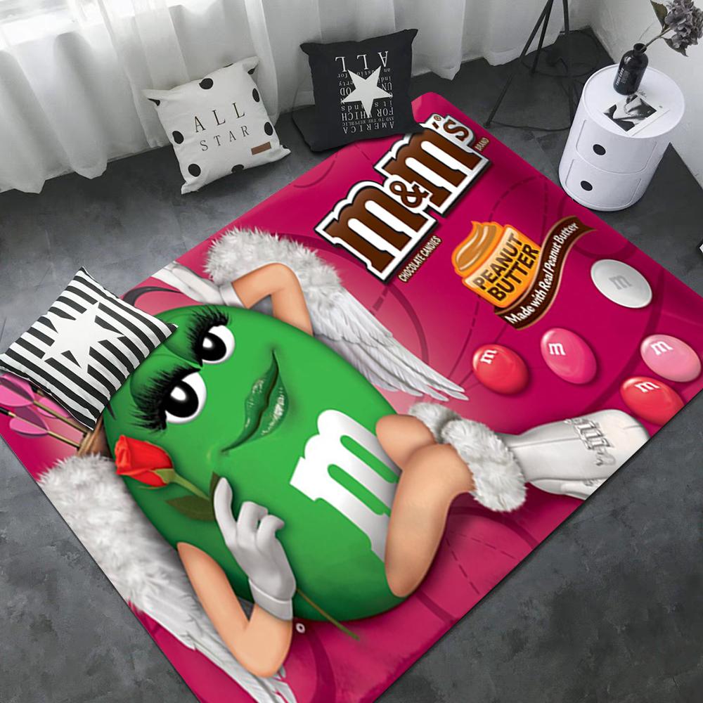 M Schokoladenbonbon Eingangstür-Matte Anti-Rutsch Wasser-absorbierend Langes Streifen-Kissen Schlafzimmer-Matte Toiletten-Teppich