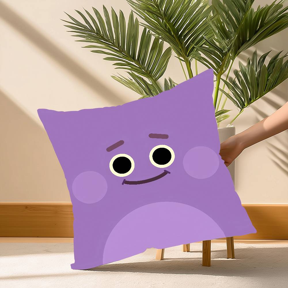 

Cartoon B-Bumble Nums HumbleS Pillow Case Soft Plush Fabric Double Sided Print Decorative Home Living Room Gift Cushion 60cm x 60cm