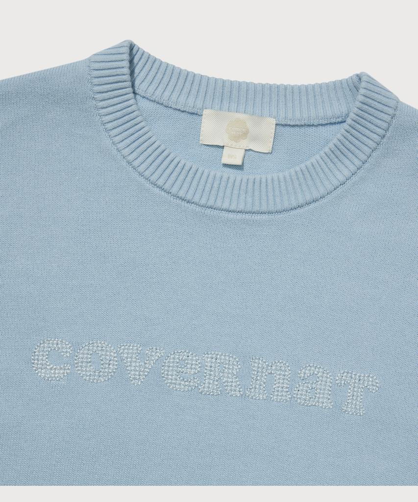 COVERNAT WOMAN Cooper Logo Knit Sky Blue