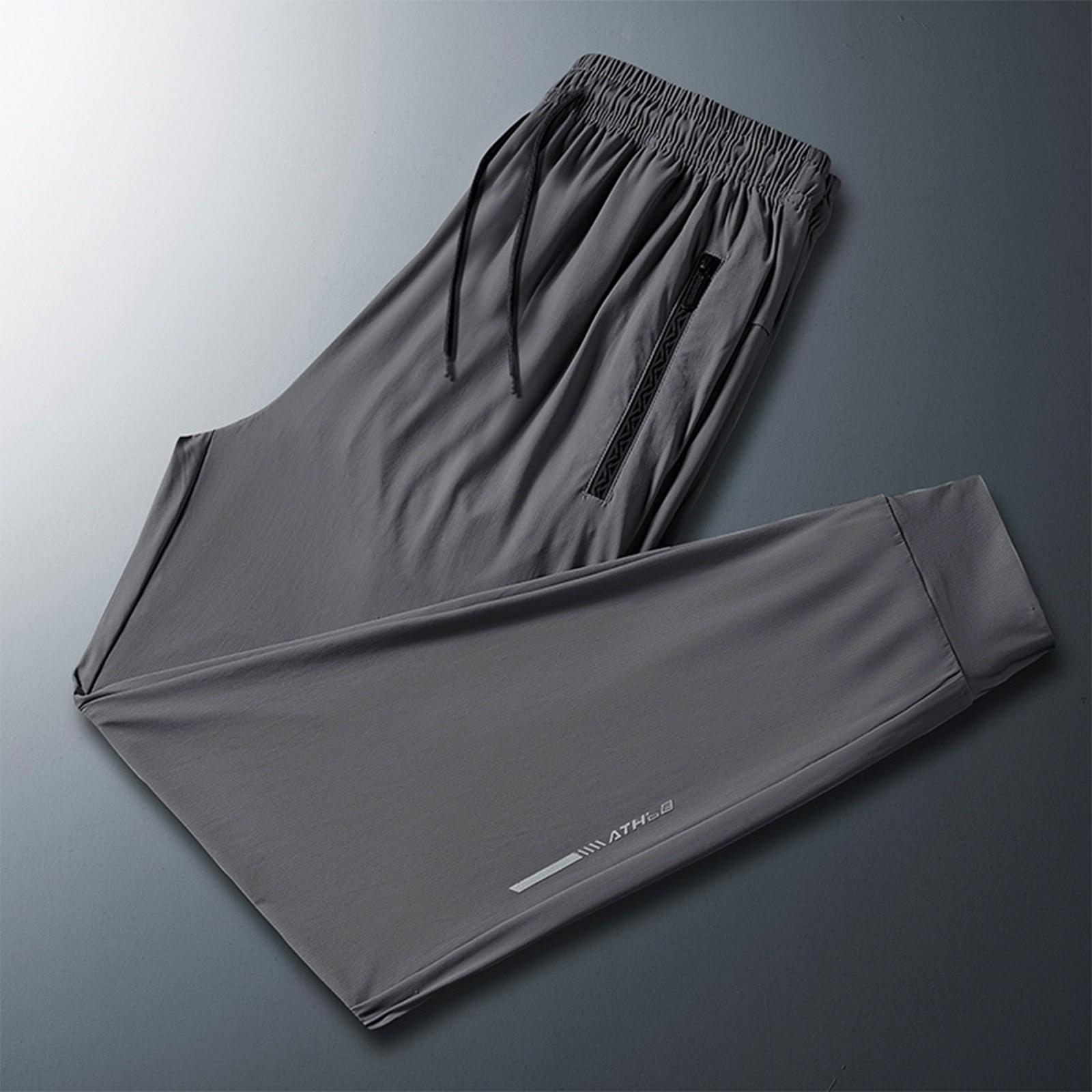 

Весенние мужские длинные брюки для активного отдыха, прямые свободные спортивные универсальные повседневные брюки XL светло-серый