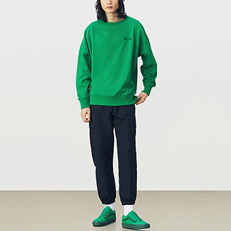 Vans Year Of The Ox Zodiac Series Solid Color Sports Casual Crewneck Sweatshirt Men sweatshirt Green VN0A5F5RZHF1