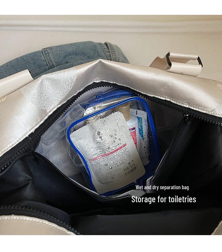 Torba podróżna na ramię w stylu chińskim z haftem o dużej pojemności