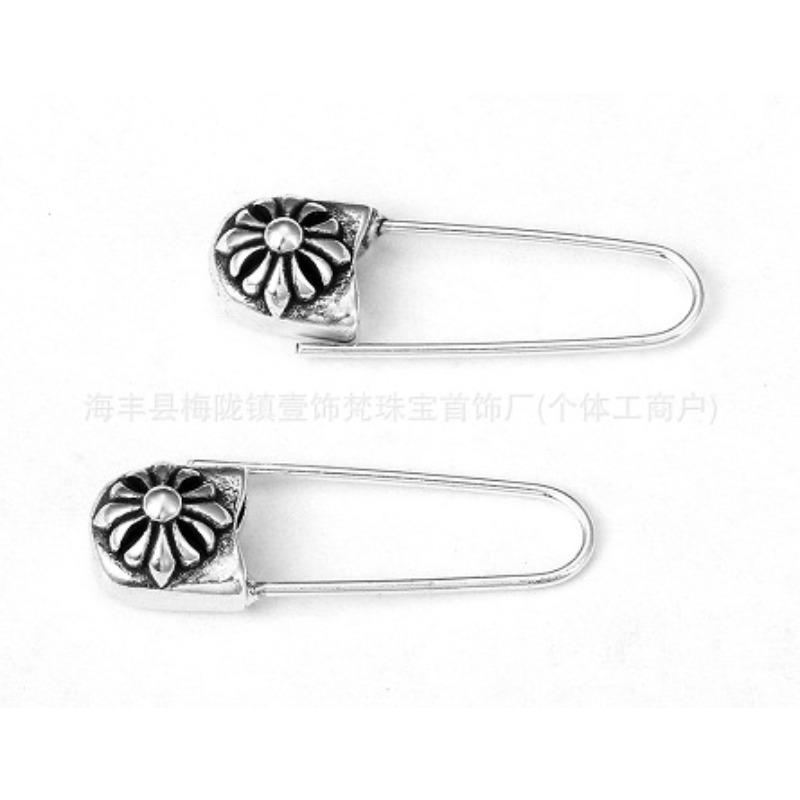 

Crowe Stud Earrings Vintage Gothpunk Hip Hop Gold Plated Diamond Flash Cross Earrings Ornament