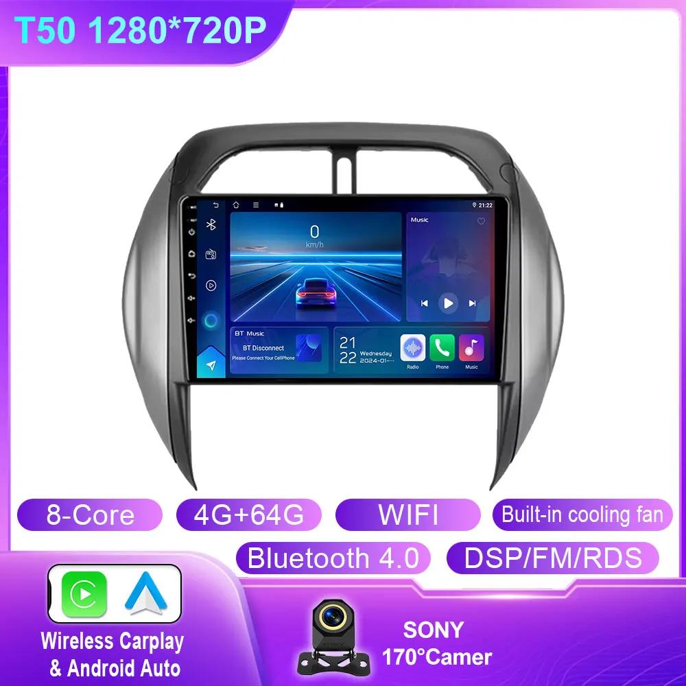 Android Auto For Toyota RAV4 RAV 4 2003 2004 2005 Car Radio Multimedia Video Player Stereo Navigation GPS 5G WIFI BT No 2din DVD
