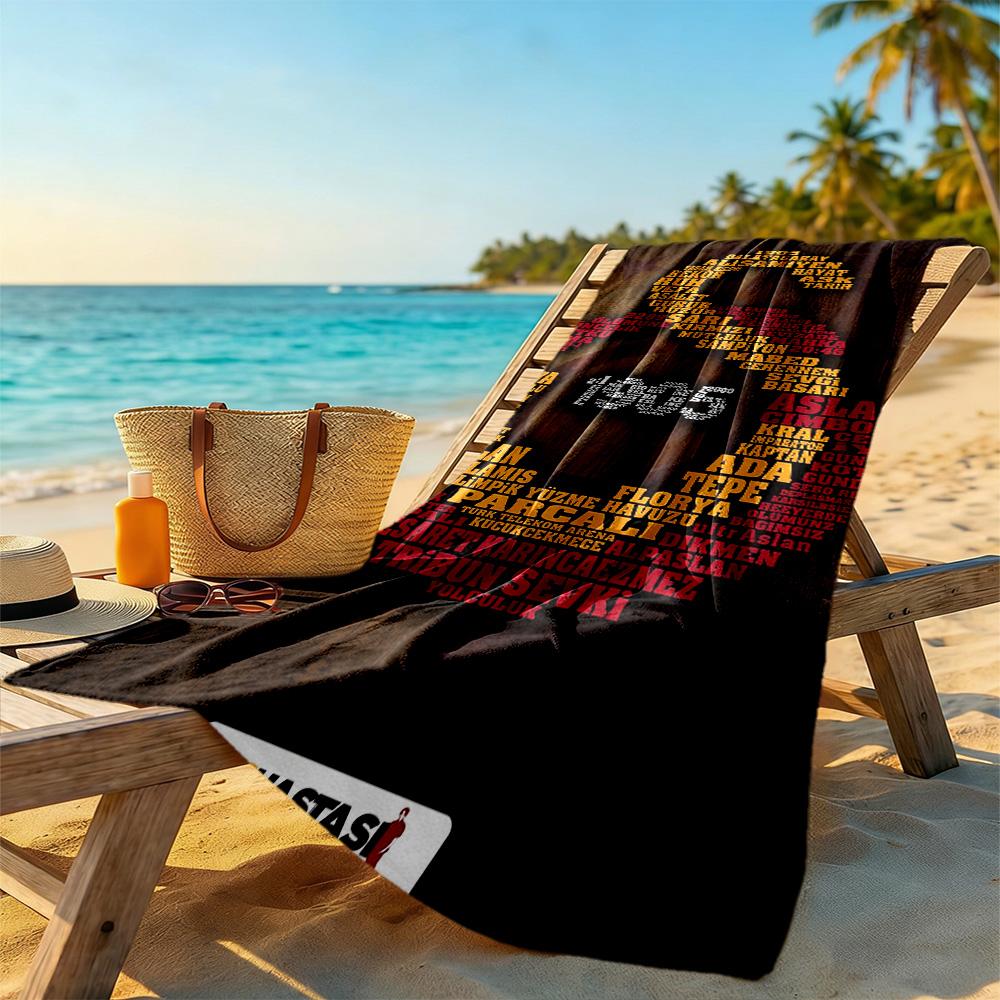 Galatasaray Beach Towel Soft Durable Quick-Dry Comfortable Lightweight