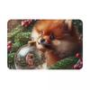 Pomeranian Dog Anti-slip Doormat Floor Mat Cushion Carpet Rug for Kitchen Entrance Home Balcony Footpad Mats