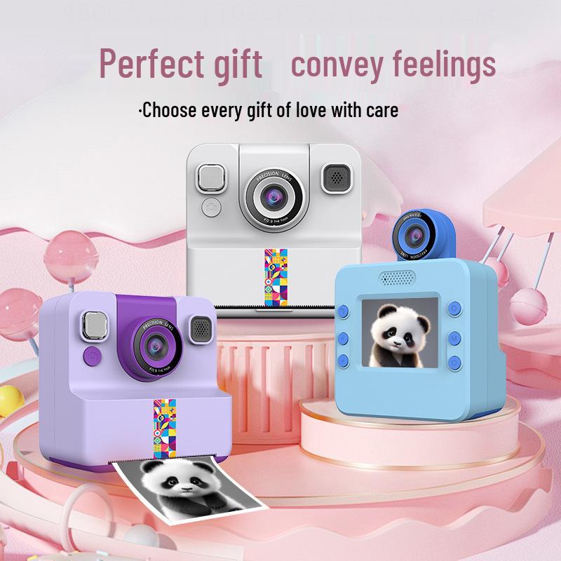 Children's Instant Print Camera: Mini Polaroid, Bluetooth, HD Digital Photography - Perfect Student Holiday Gift