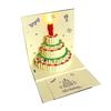 Musical 3D Birthday Cake Greeting Card Stylish 3D Popup Birthday Cake Card With Musical Feature And Light Display