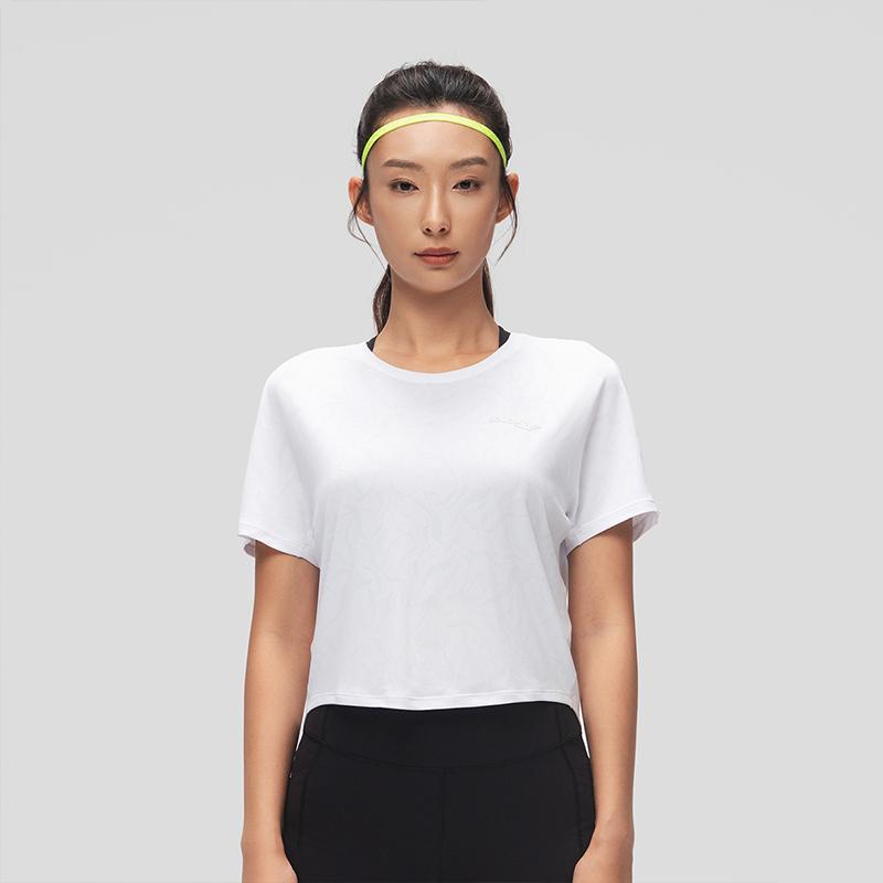 SAUCONY Running Training Lightweight Soft Slim Fit Short Sleeve T-Shirt Women Tops Pearl-White SC1240011B-WT02