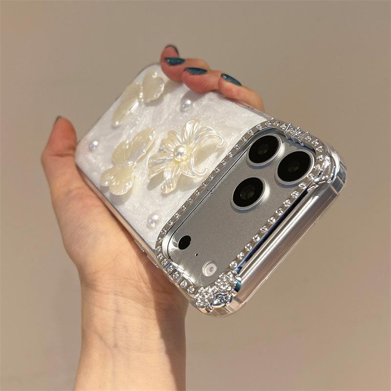 Fairy butterfly iPhone17promax mobile phone case for 16Pro15pm light luxury anti-drop 14/13