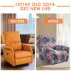 4Pcs/Set Recliner Sofa Cover Stretch Spandex Couch Slipcovers with Pocket Single Reclining Slipcover Non Slip Armchair Cover