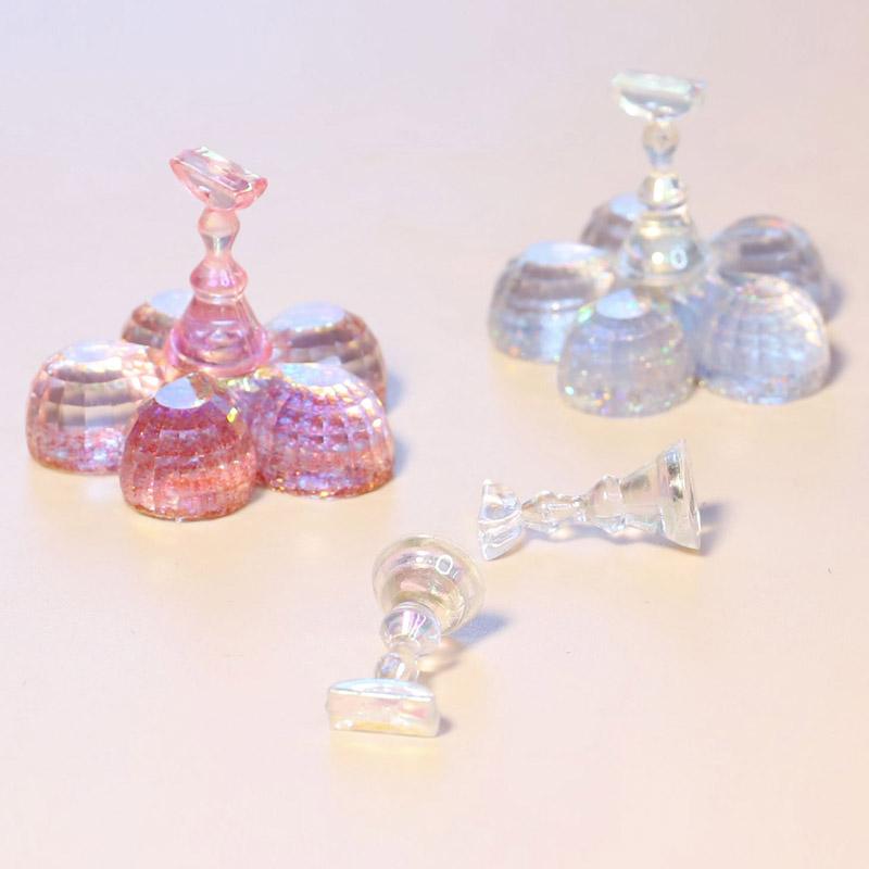 Aurora uchwyt magnetyczny końcówki do paznokci wzór kwiatowy akcesoria do paznokci narzędzia wyświetlacz praktyka trening stojak na paznokcie manicure