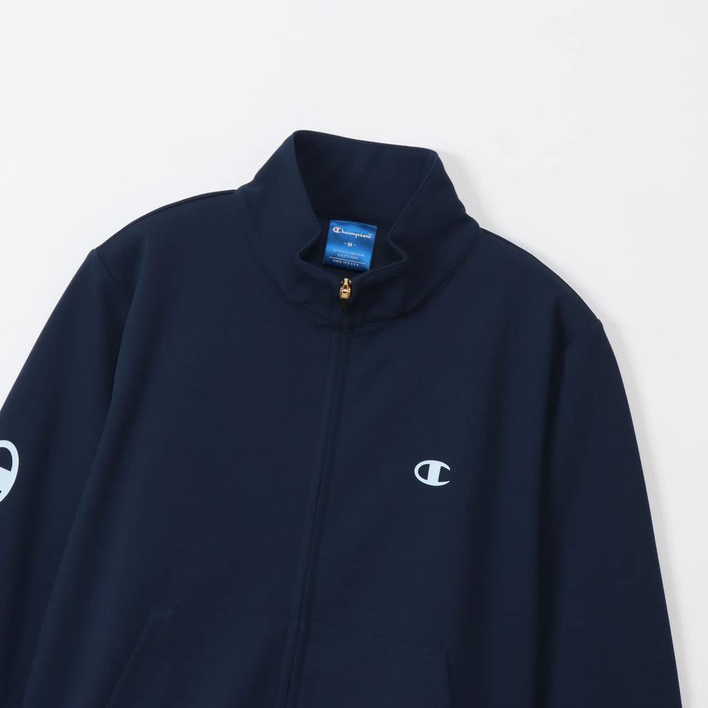 Champion Script Logo Zip Dark Navy Size M Women's Quick-Drying Jacket, (CW-YSE01),